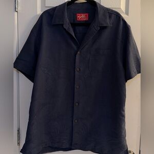 Woody’s Retro Lounge Button Up Hawaiian Style Shirt